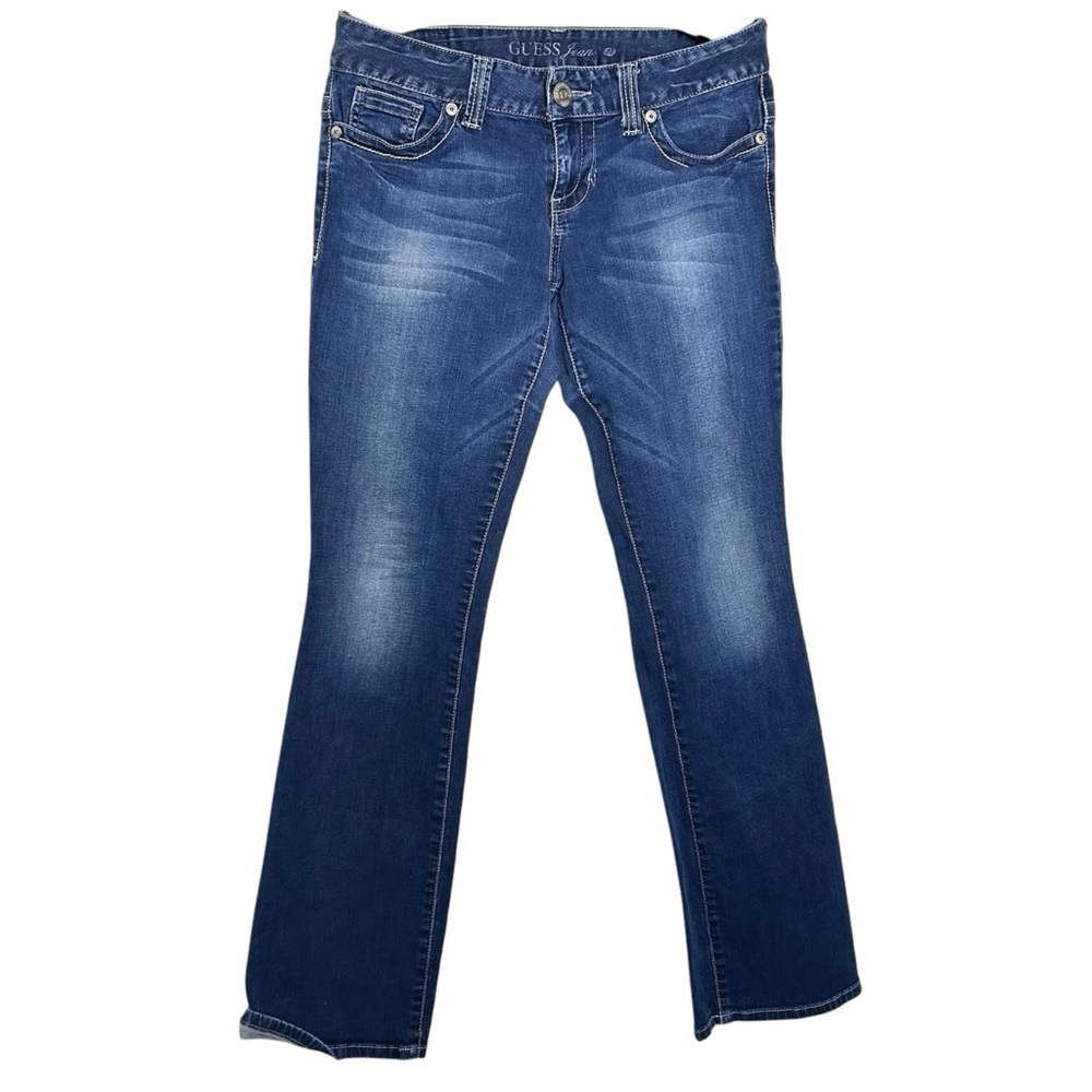 Guess Women's Jeans‎ Size 31 Blue Denim Pants Stretch Casual daredevil bootcut